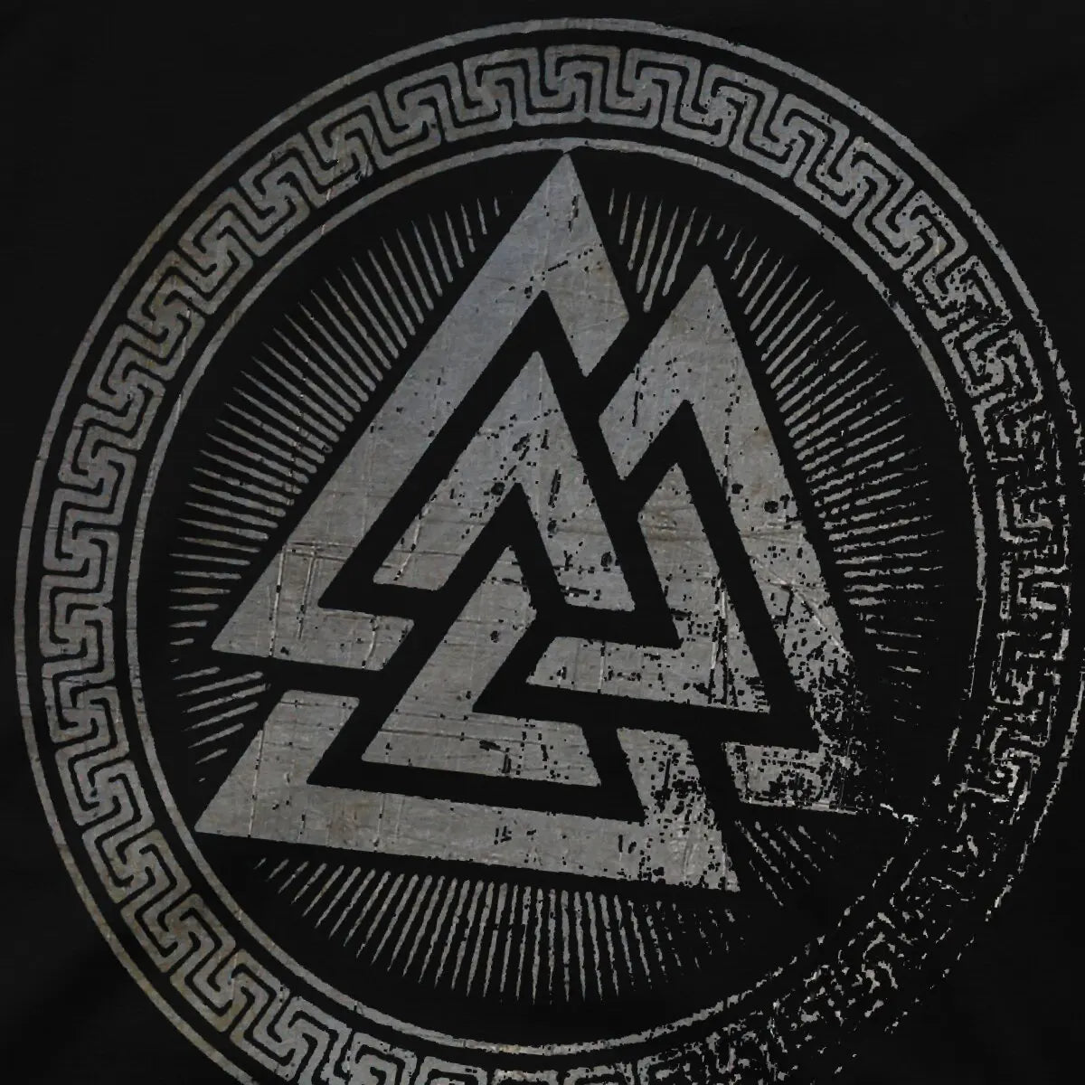 T-Shirt Coton Valknut - Alliance de Style et de Tradition Nordique