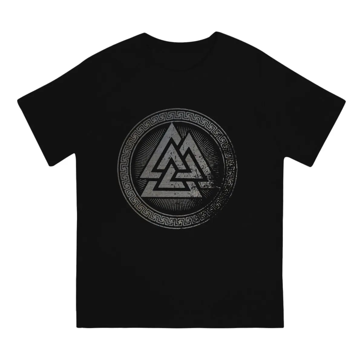 Camiseta de Algodón Valknut - Alianza de Estilo y Tradición Nórdica