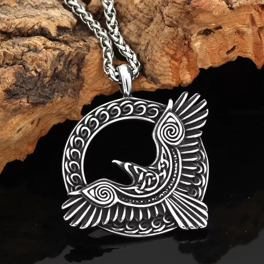 Pendentif Corbeau Huginn