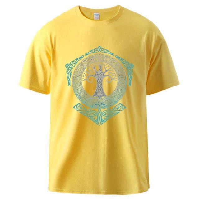 T-shirt Viking Yggdrasil Jaune