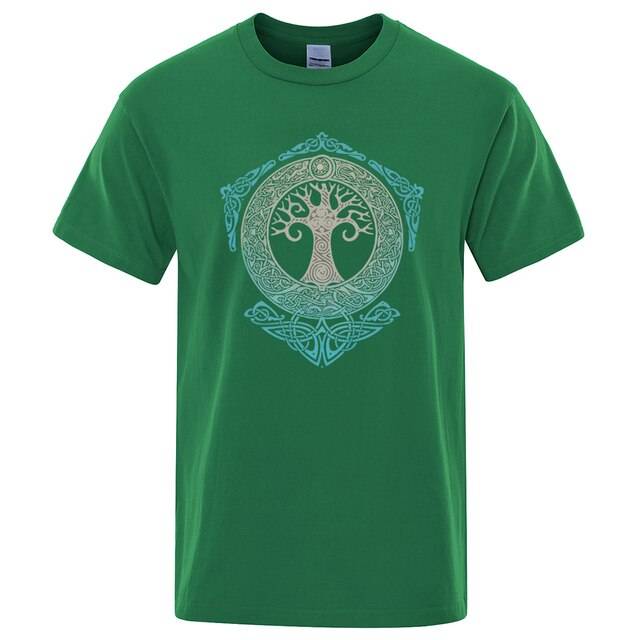 T-shirt Viking Yggdrasil Vert