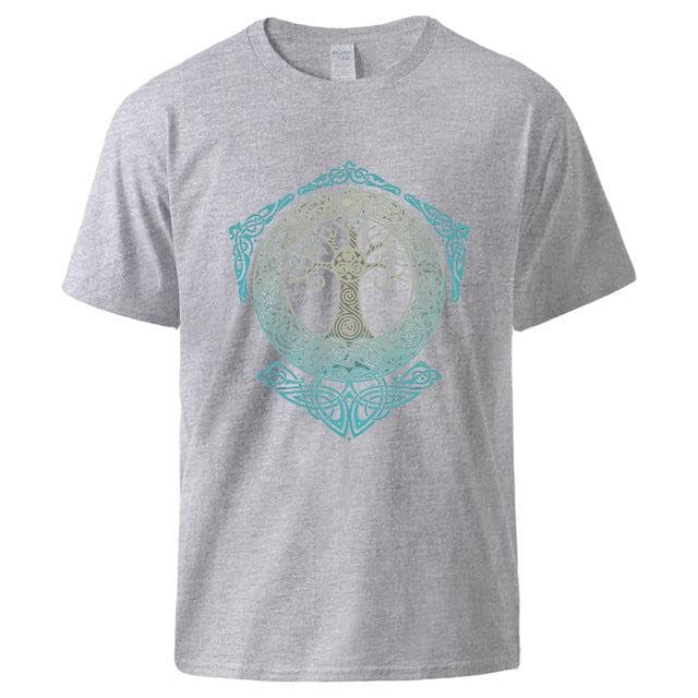 T-shirt Viking Yggdrasil Gris 